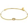 Generico Bracciale Unisex Marlù 25BR0002G-M con nodo catena foxtail Oro