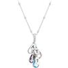 MyNameNecklace MYKA - Collana Mamma personalizzata con Pietre Portafortuna a Cascata in Argento - regalo personalizzato (Argento 925)