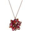 Swarovski Pendente Curiosa, Cristalli geometrici, Rosa, Placcato color oro Rosa