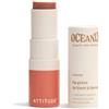 ATTITUDE Oceanly Sheer Lip Gloss Stick, EWG Verified, Titanium Dioxide-Free, Vegan Makeup & Beauty, Plastic-Free, Ginger, 3.4 grams