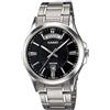Casio Orologio da polso da uomo al quarzo classic cinturino in stainless steel grey cassa in brass display analogico black - MTP-1381D-1A