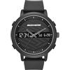 Skechers Men's Quartz Metal and Silicone Casual Watch, Color:Black (Model: SR5071)