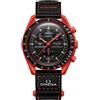 Swatch Orologio da Polso Moonswatch Omega x Mission to Earth Lava in Bioceramica