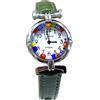 LE GEMME DI VENEZIA Orologio Donna watch in Vetro di Murano Murrina Millefiori (VERDE M)