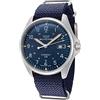 Glycine Combat Vintage 43 mm Automatic, blu, cinghia