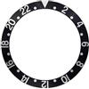 ROUHO 37,6mm Inserto Lunetta Alluminio Sostituzione GMT Anello Orologio Inclinato Intarsio Segnatempo 30,5mm per Rolex GMT-Master II 16710-A2 37.6 * 30.5mm