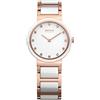 BERING Donna Analogico Quarzo Ceramic Orologio con Cinturino in Acciaio inossidabile/Ceramica Cinturino e Vetro zaffiro