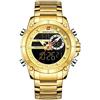 Naviforce Orologio al Quarzo Digitale da Uomo Orologio Analogico di lusso in Acciaio Inossidabile Cronografo Orologio da polso Multifunzione Impermeabile