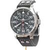 IMC Manufactoria IMC - Orologio da aviatore Phantom da uomo, cinturino in pelle, cassa in acciaio INOX