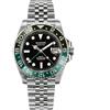 FTEOXLC Sugess Japan NH34 Orologio da polso da uomo GMT in acciaio inossidabile automatico meccanico impermeabile, V 2, Subacqueo Gmt