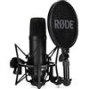 RØDE NT1 Microfono a Condensatore Cardioide a Grande Diaframma con Supporto Antivibrazione e Filtro Antipop per Produzione Musicale, Registrazione Vocale, Streaming e Podcasting