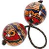Mikinona Asalato Shaker Percussione in Legno Design Unico Strumento Ritmico Africano Per Spettacoli e Feste Palla Shaker Per Adulti e Principianti