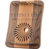 CIKSCO Arpa a lira portatile da 31 corde con chiave for accordatura, corde extra e borsa di tela, strumento musicale in legno for professionisti, pianoforte a pollice (Color : Cherry+Black Walnut)