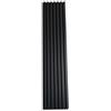MEBANO. Pannello Acustico Legno Set di 4 pezzi 30x132 cm Nero Opaco con Lamelle Moderne su Feltro per Rivestimento Parete Effetto Legno