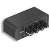 Septpenta Mixer Stereo a Bassissimo Rumore, Mini Mixer Audio a 4 Canali Stereo, Mini Mixer Stereo con Ingresso e Uscita, Amplificatore per Cuffie Jack Stereo da 3,5 MM per Microfono Chitarra Basso