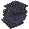 Keyhelm - Pannelli Fonoassorbenti Monopiramide 25x25x2,5cm | Correzione Acustica, Grigio Antracite | Made in Italy (Pacco da 16 (1m²))