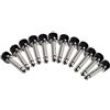 FYOBOT 12Pcs DIY Strait Audio Solderless 6.35 Mono Plug Solder Free Plug Connettore Effetto Chitarra Chrome Nero