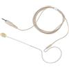 Naroote Microfono con auricolare omnidirezionale crema leggero con montatura in metallo sottile Microfono ergonomico con gancio singolo orecchio singolo per musicisti cantanti