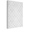 MuchoWow© Quadri Fonoassorbenti 60x80 cm Pannello Fonoassorbente Decorativi Isolamento Acustico Pannelli Acustici Insonorizzazione Stanza Insonorizzanti Griglia - Blu - Motivo