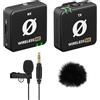 RØDE Rode Wireless ME - Sistema microfono wireless + Lavalier GO nero + protezione antivento in pelliccia Keepdrum