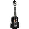 HOMCOM Ukulele Soprano da 21 Pollici per Principianti in Legno Nero