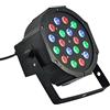 SLS SHOP Faro Rgb 18W Faretto 18 Led Vari Colori Discoteca Sensore Sonoro Luce Colorata