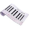 Solinder Accessori per pianoforte e tastiera diteggiatura versione diteggiatura versione 88 tasti tastiera pianoforte diteggiatura pratica grafico foglio con note e asta di riferimento pianoforte