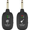 Jrifedptry Sistema wireless per chitarra 20Hz-20KHz Trasmissione acustica Ricevitore trasmettitore ricaricabile per chitarra elettrica Basso
