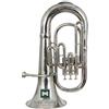 INDIAN MUSICAL INSTRUMENT Design speciale Bb Euphonium 3 valvola con tutti gli accessori inclusi bocchino e custodia per il trasporto (argento cromato)