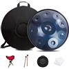 LXHGVKHJ Steel Handpan Drum, 55cm Hand Pan Drum a 432Hz/440Hz con Tripode, Strumento di Percussione Drum da 9/10/ 12 Note per l'Educazione Musicale, l'Intrattenimento, la Meditazione e i Regali Zen (Size : 4