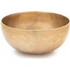 XDrum Ciotola Tibetana Omshanti 20 cm, Fatta a mano in India, Colore: oro | Materiale: lega di ottone, Diametro: ca. 20 cm, Peso: ca. 1200 g, Battuta a mano, Lega di 7 metalli diversi, Danza creativa