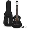 gear4music Pacchetto con Chitarra Classica 3/4, Nero, di Gear4music