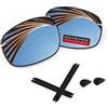 iLikeo PRO+ - Lenti di ricambio polarizzate in policarbonato per occhiali da sole Maui Jim Lighthouse MJ423, argento titanio