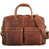 STILORD Ben Borsa da lavoro grande in pelle vintage Portadocumenti a tracolla Ventiquattrore uomo donna per PC 15,6 pollici Colore:kara - cognac