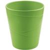 Generico Vaso Orchidea in Ceramica Liscia o damascato | VARI COLORI | misura 14x13 cm idea regalo (Verde Rigato)