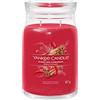 Yankee Candle Signature candela profumata, Cannella Frizzante in giara grande, Candele di miscela di cera di soia lunga durata