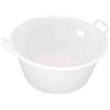 STEFANPLAST 3820650 Bacinella Tonda in Politene, Bianco, Cm 50