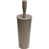 Belli e FORTI Portascopino WC Spazzolone da Bagno Colors Tortora 11,5 x 11,5 x 37 cm