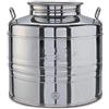 BELVIVERE CONTENITORE FUSTO BIDONE PER OLIO 15LT ACCIAIO INOX 18/10 CON RUBINETTO