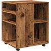 vidaXL Armadio a rotelle effetto legno antico, 60 x 53 x 72 cm, in legno