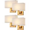 CONERY Sconce parete tessuto soffusa Lampada montaggio parete Lampada comodino Lampada parete ferro antiruggine Lampade Apparecchi illuminazione Soggiorno Camera Applique parete Lampade classiche test
