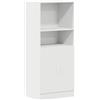 vidaXL Mobile da Cucina Bianco 57x41,5x131,5 cm in Truciolato, Armadio, Armadio dispensa da Cucina, Armadio da credenza da Cucina, Armadio da Cucina