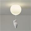Nebwe Nordico Salotto Studio Luci A Palloncino Stanza Dei Bambini Plafoniera E27 Orso Lampada Da Soffitto Cameretta Lampade Ragazzo Ragazza Illuminazione Interna Lampadina G9 Lampadario Ø25CM,C