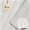TENDEEVOLUTION - Ecopelle Nautica per Cuscineria Barca Trapuntata, Tessuto Impermeabile al Metro, Altezza Pezza 140 CM Bianco. Finta Pelle Rivestimento Nautico, Similpelle per Tappezzeria