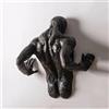CHJJZXBF Scultura da Parete con Personaggio Astratto, Scultura con Figura Astratta 3D Attraverso la Figura da Parete, Statua Creativa dell'uomo rampicante di Arte della Parete, Artigianato,E