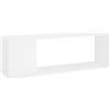 vidaXL Mobile Porta TV Bianco 100x24x32 cm in Legno Multistrato