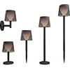 newgarden GRETA-Applica/Lampada da tavolo / Piantana / Da picchiettare per esterni Solare LED Nero New Garden