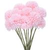M METERXITY 12-Pz Fiori a Sfera Crisantemo Artificiale, 11 Bouquet Ortensie Finte In Seta Real Touch Fiori Finti per Casa/Matrimonio/Natale/Party/Giardino Ufficio [Rosa Chiaro]