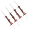 IWOWHERO 4 pezzi Mini Lampade Portacandele in Miniatura per Casa delle Bambole Accessori Decorativi per Micro Paesaggi Luce Bianca Calda Stile Antico per Modellismo e Decorazioni Ambienti