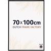 Dutch Frame Factory - Cornice 70x100 cm - Nero Lucente - Cornice per foto in Plastica con vetro plastico Antiriflesso - Cornice portafoto 70x100 cm - Angers